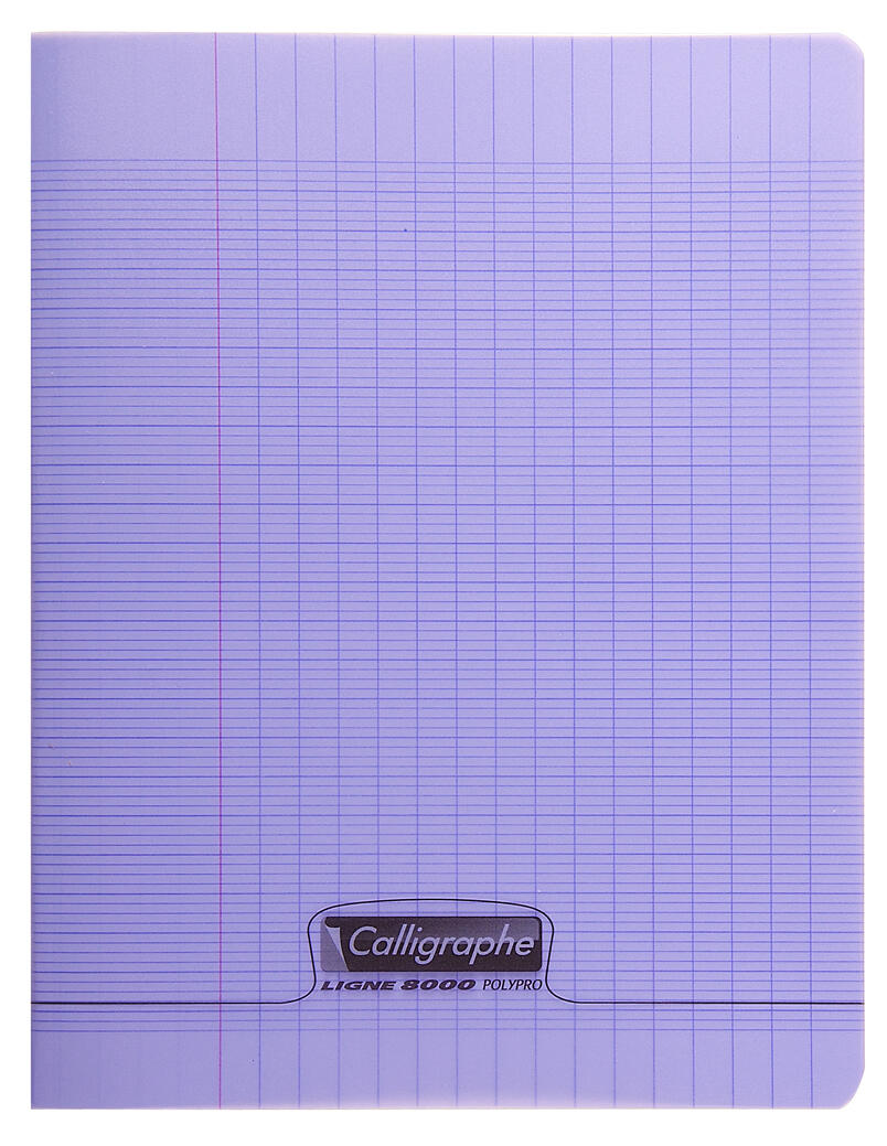 Cahier 24 x 32 - 90 g - 48 p - Séyès - Couverture polypropylène violette