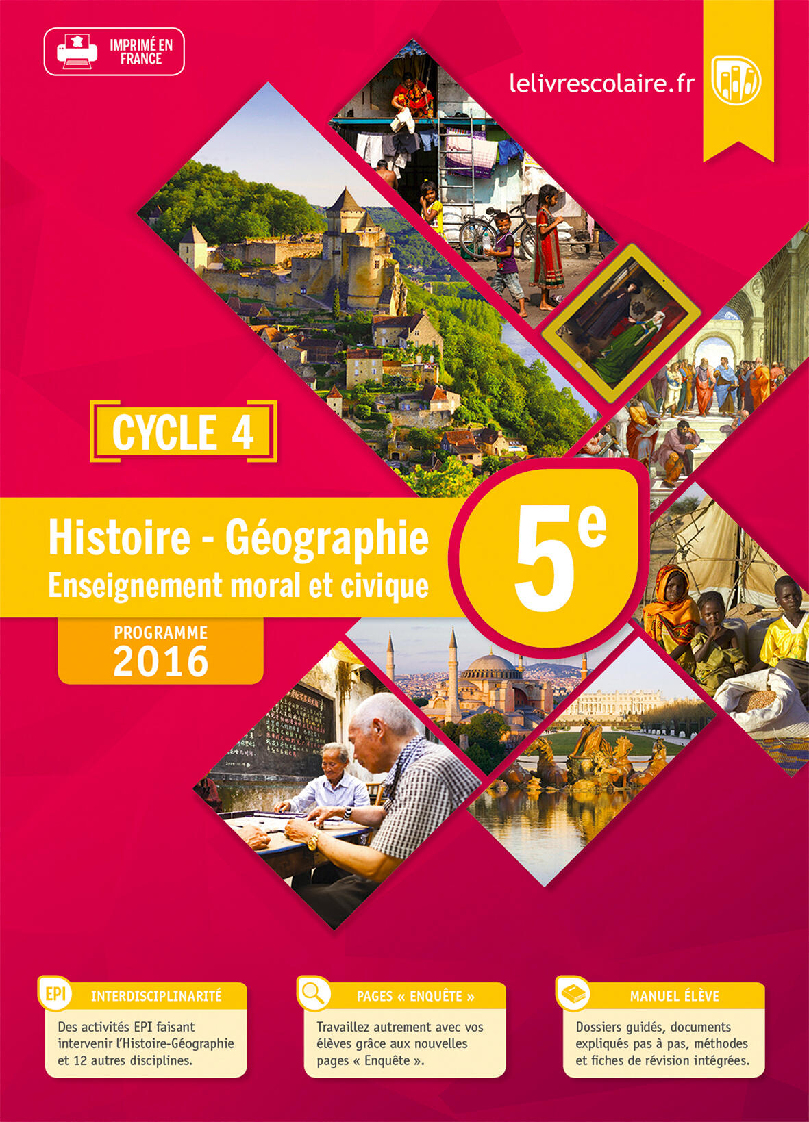 HISTOIRE-GEOGRAPHIE-EMC 5E, EDITION 2016