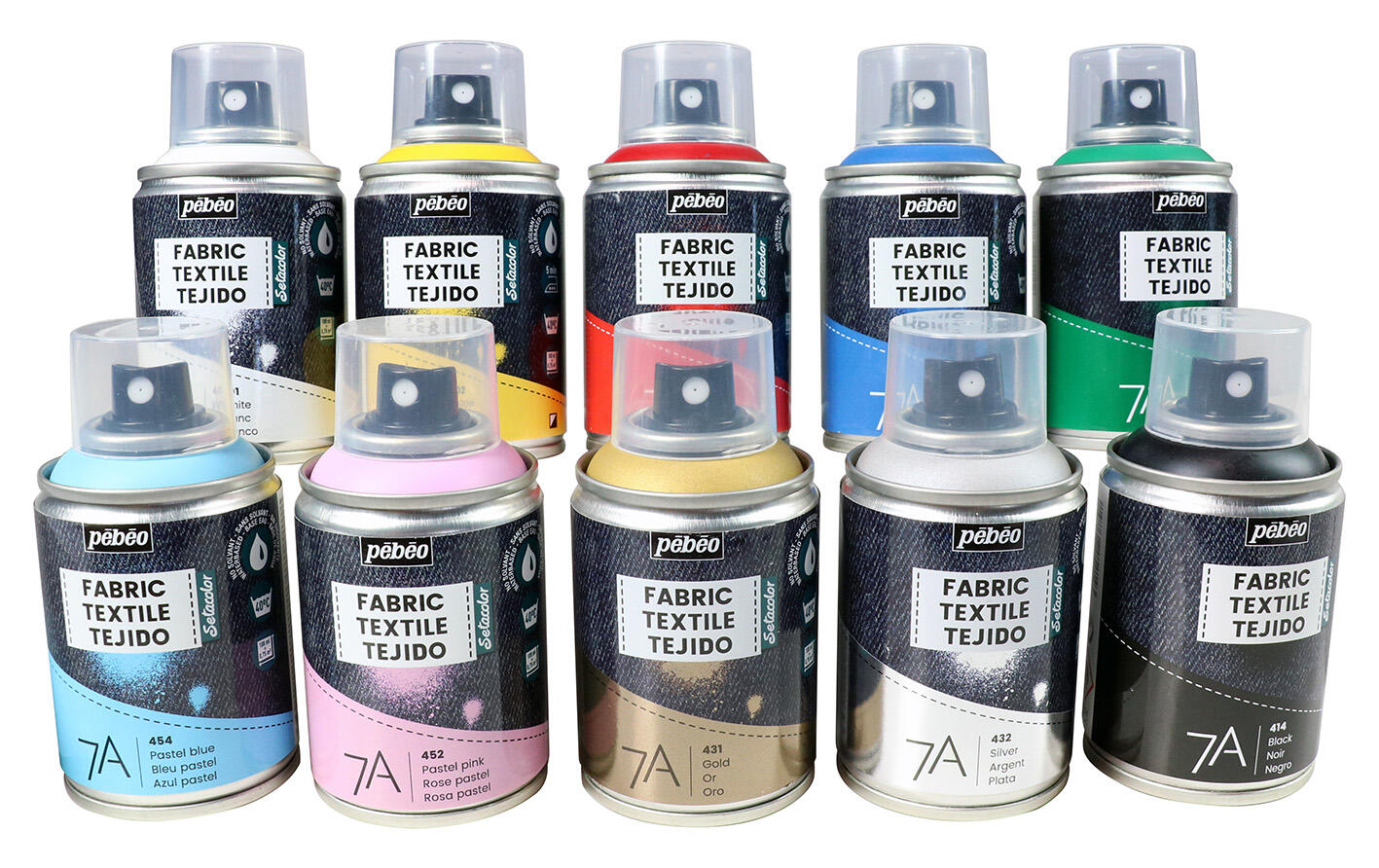 Set de 10 sprays couleurs assorties