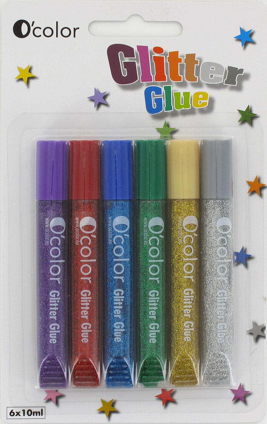 "Les 6 stylos gel déco ""lumineux"" - 10 ml"