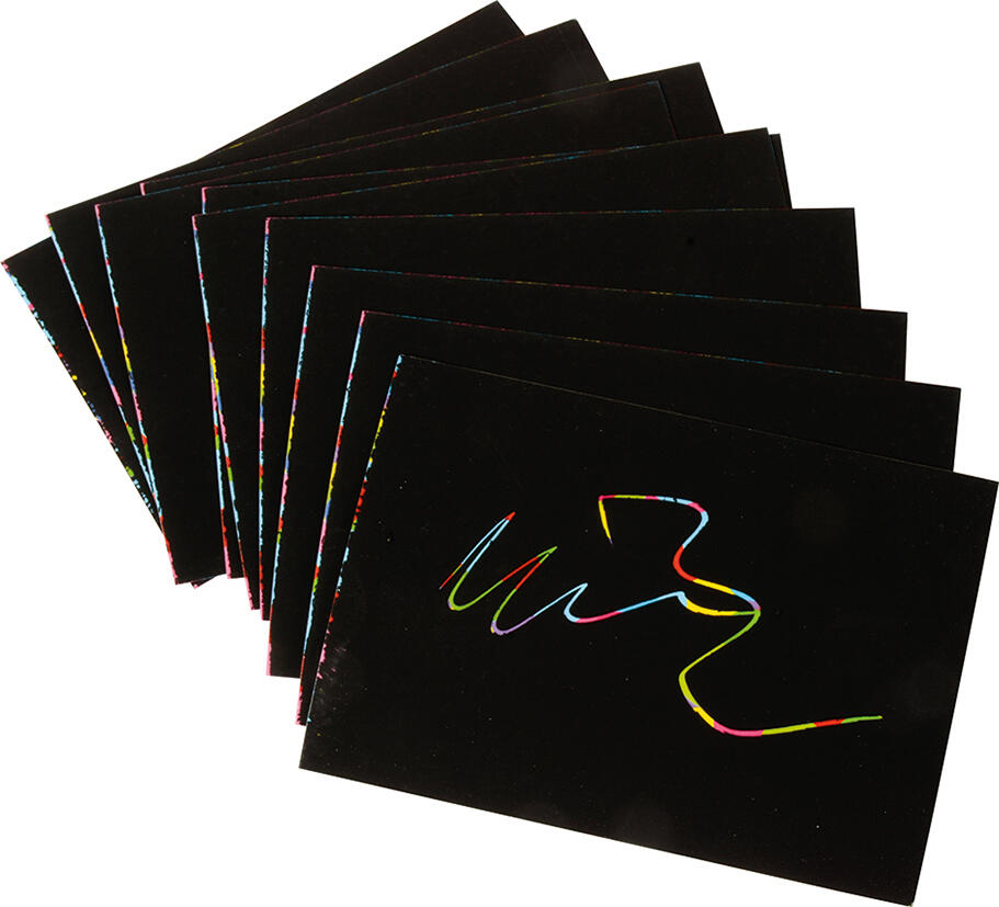 Prasacco Lot de 24 cartes à gratter en papier pour enfants, motif