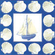 Lot de 25 serviettes thème : Mer