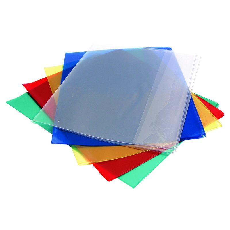 Protège-cahier PVC cristal - 17x22 - Rouge