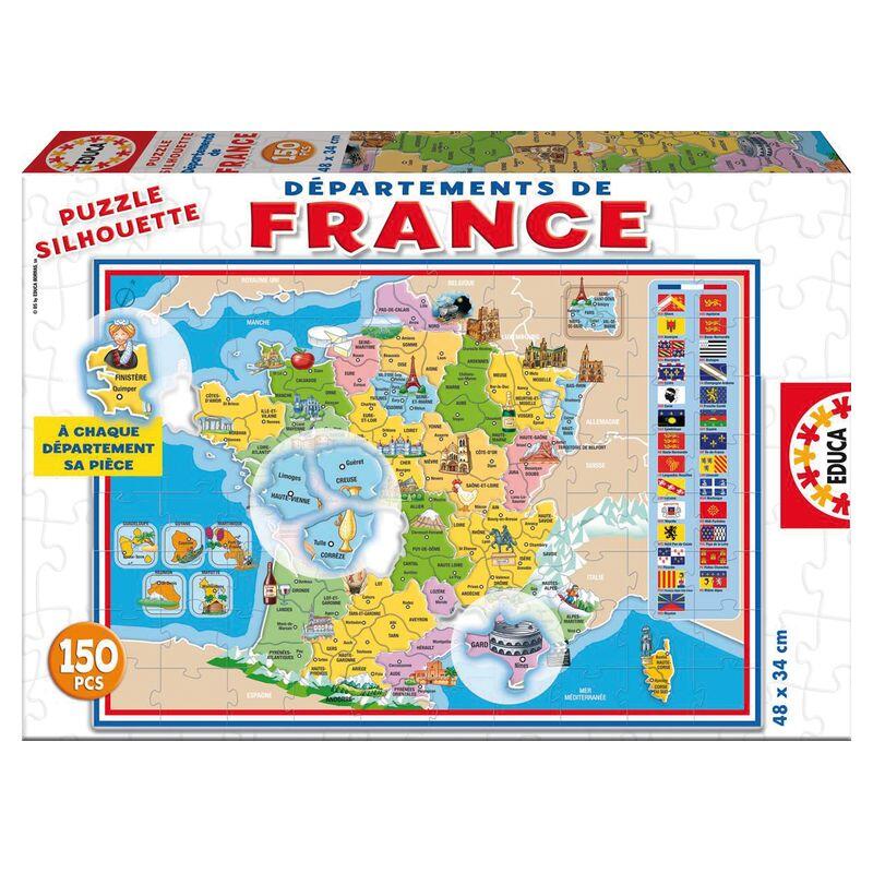 Puzzle les départements de la France