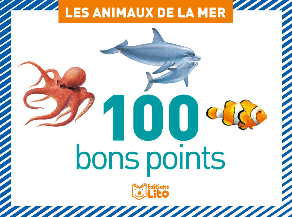 Boîte de 100 bons points - Les animaux de la mer