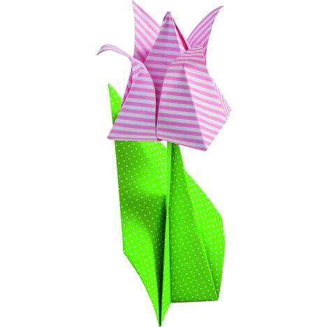 Paquet de 50 feuilles pour pliage - 15 x 15 cm - 10 motifs