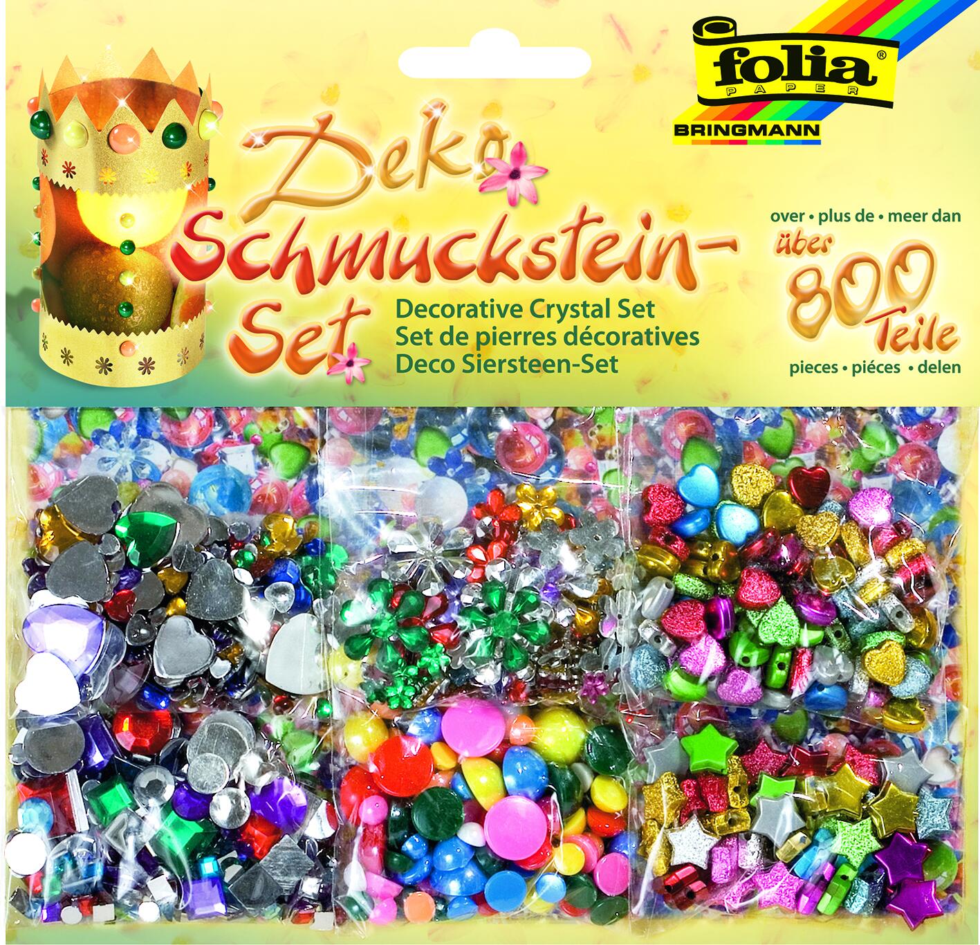 Sachet de 800 bijoux - Formes et couleurs assorties