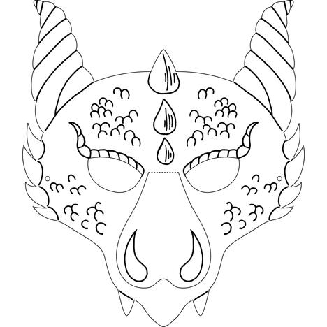 Lot de 6 masques animaux à décorer