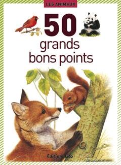 Boîte de 50 grands bons points les animaux - Dimensions 98 x 135 mm