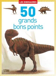 Boîte de 50 grands bons points les dinosaures - Dimensions 98 x 135 mm