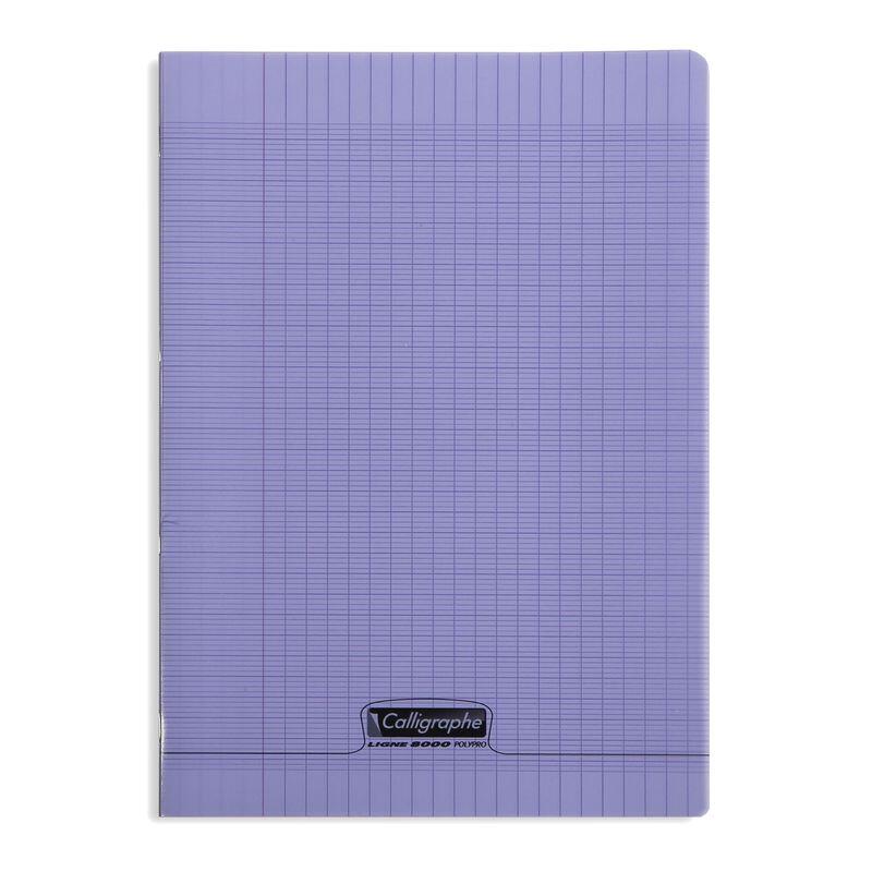 Cahier 21X29,7 - 90g - 96 p - Séyès - couverture polypro violette