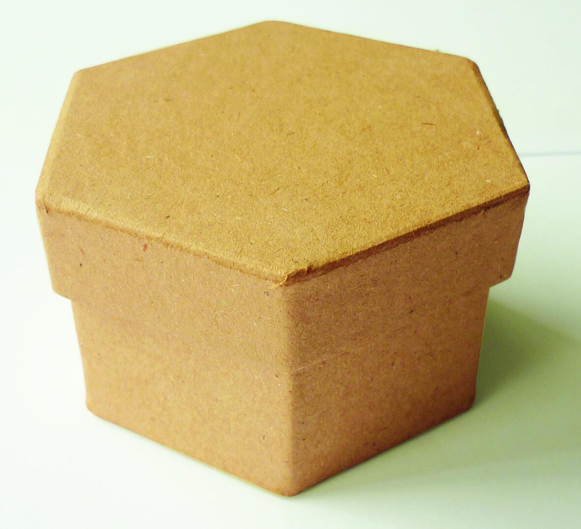La boîte hexagonale 78 x 50 mm