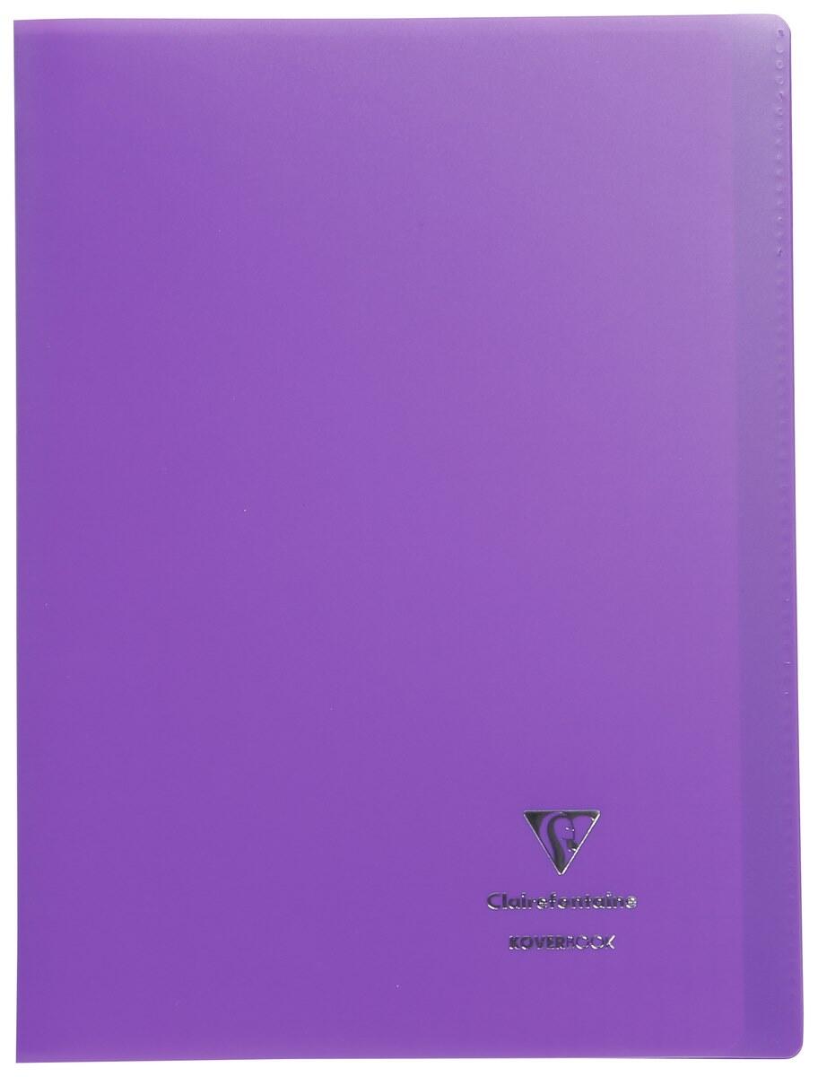 Piqure  21x29,7 - 90g - 96 p - Séyès - Koverbook couverture transparente Violette