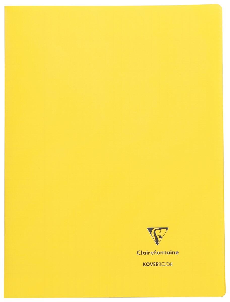 Piqure  21x29,7 - 90g - 96 p - Séyès - Koverbook couverture transparente Jaune