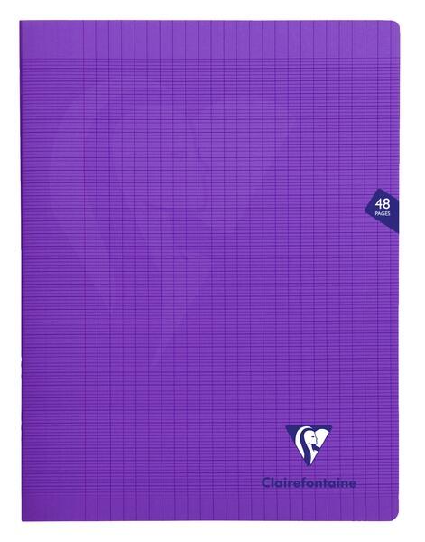Piqure 24x32 - 90 g - 48 p - Séyès - couverture polypro violette - MIMESYS