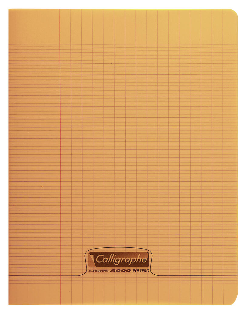 Cahier 24 x 32 - 90 g - 48 p - Séyès - Couverture polypropylène orange