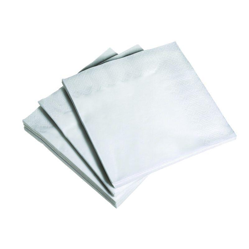 Paquet 500 serviettes blanches 27 x 32 cm