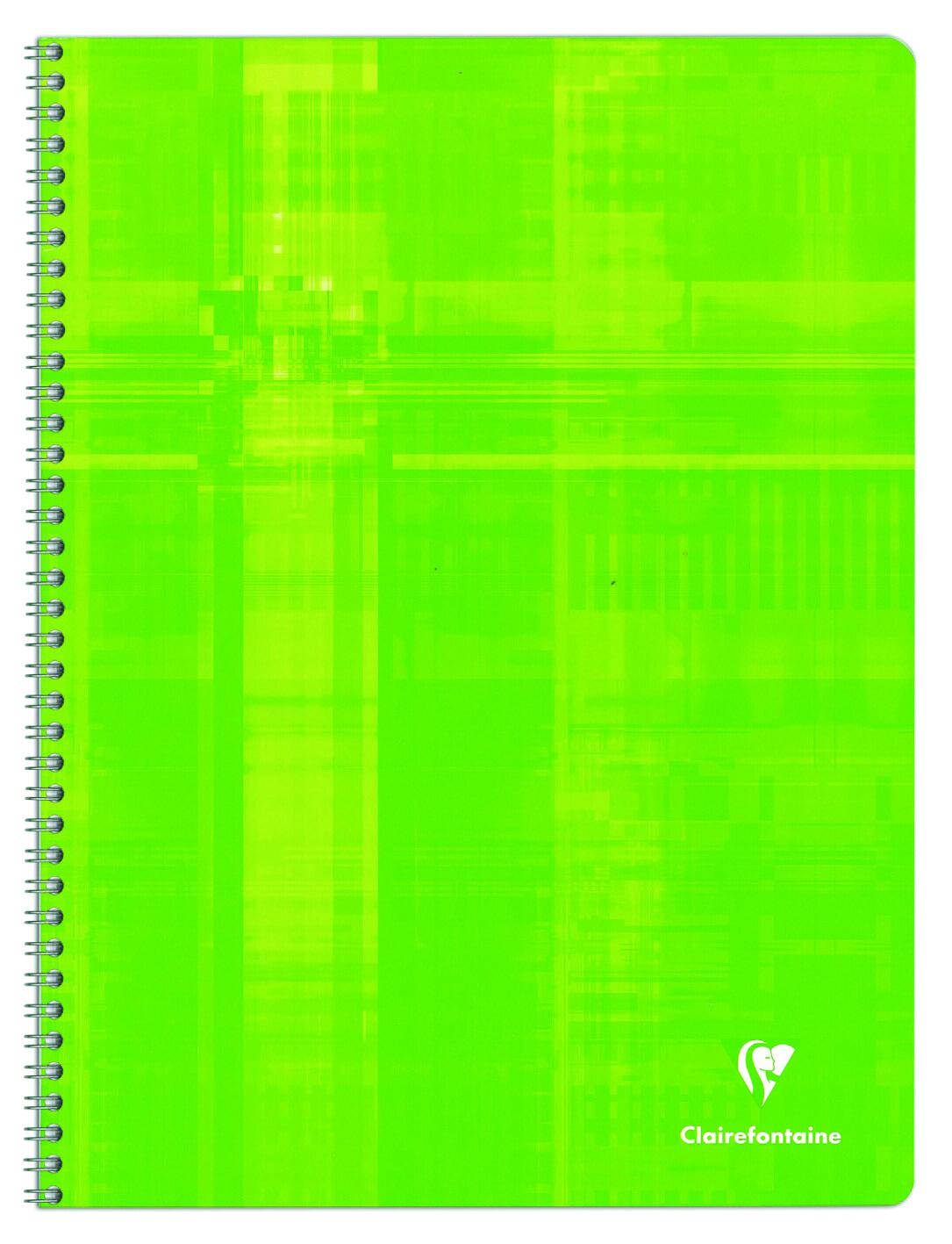 Cahier CLAIREFONTAINE - 24 x 32 - 90g - 100 p - Séyès - Spirales