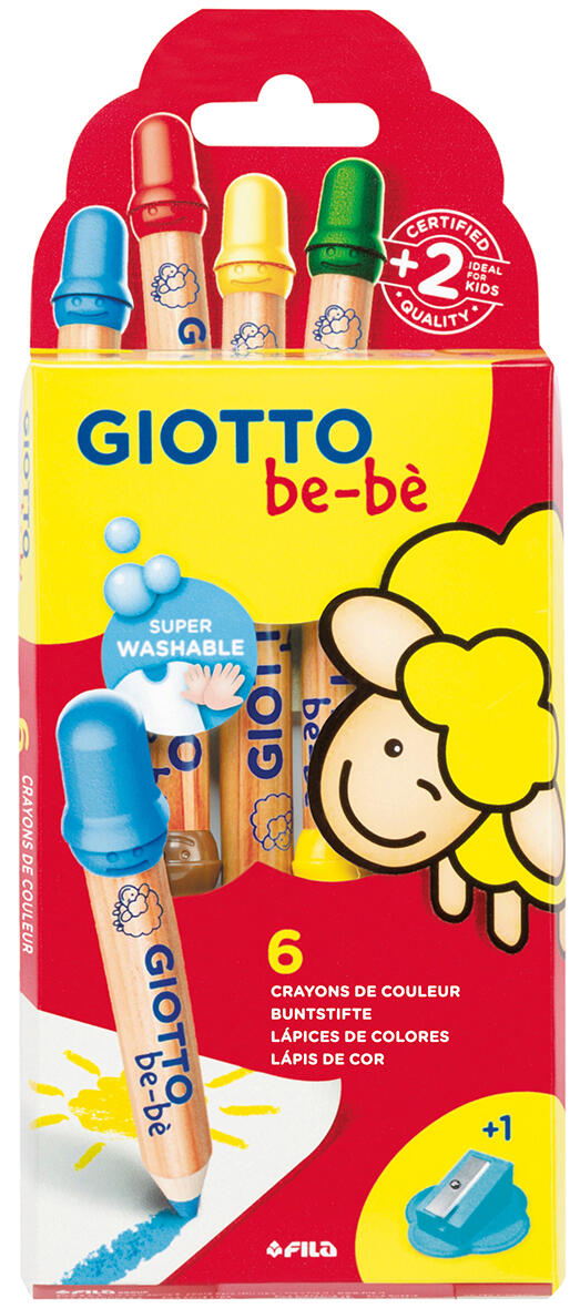 780 - Etui 6 crayons de couleur - Giotto Be-Bé