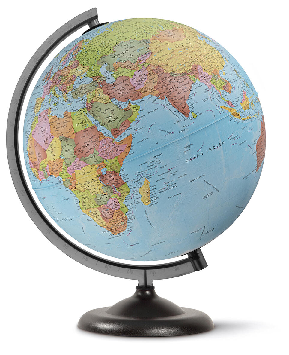 Globe terrestre politique - diam. 32 cm - Non lumineux