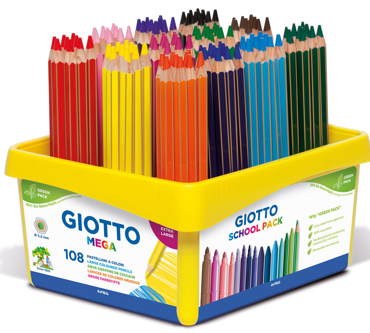 Maxi classpack 288 crayons couleurs Evolution Bic