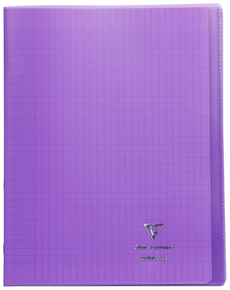 Piqure  24x32 - 90g - 96 p - Séyès - Koverbook couverture transparente Violet