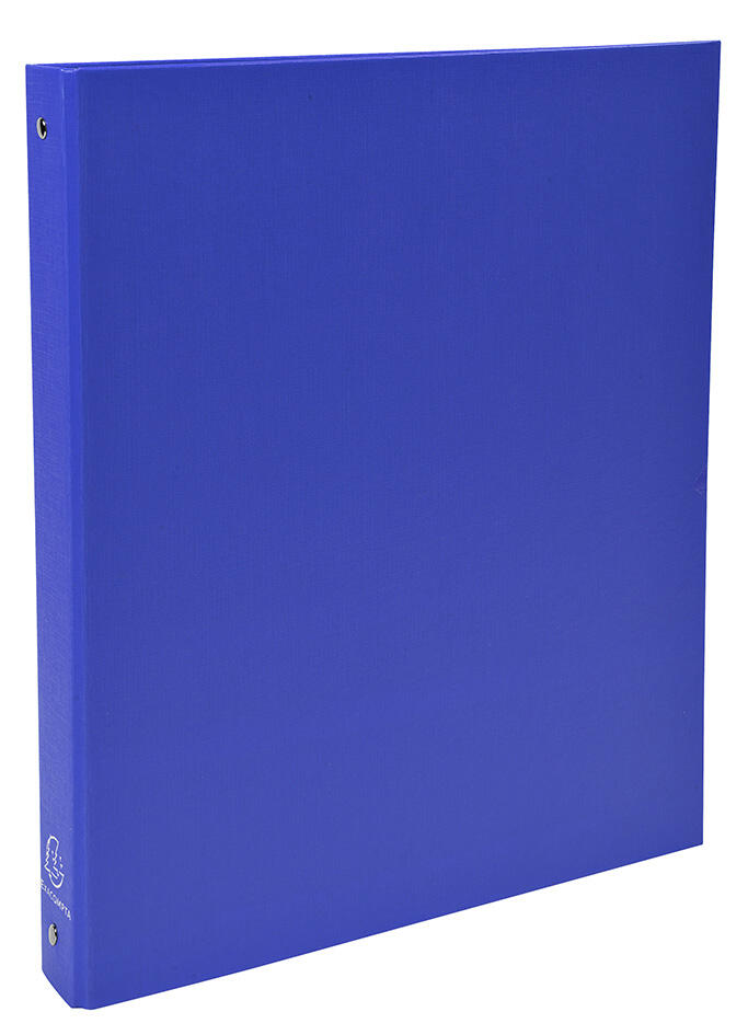 Classeur PVC uni - 21x29,7 - Dos de 4 cm - 4 anneaux - Bleu