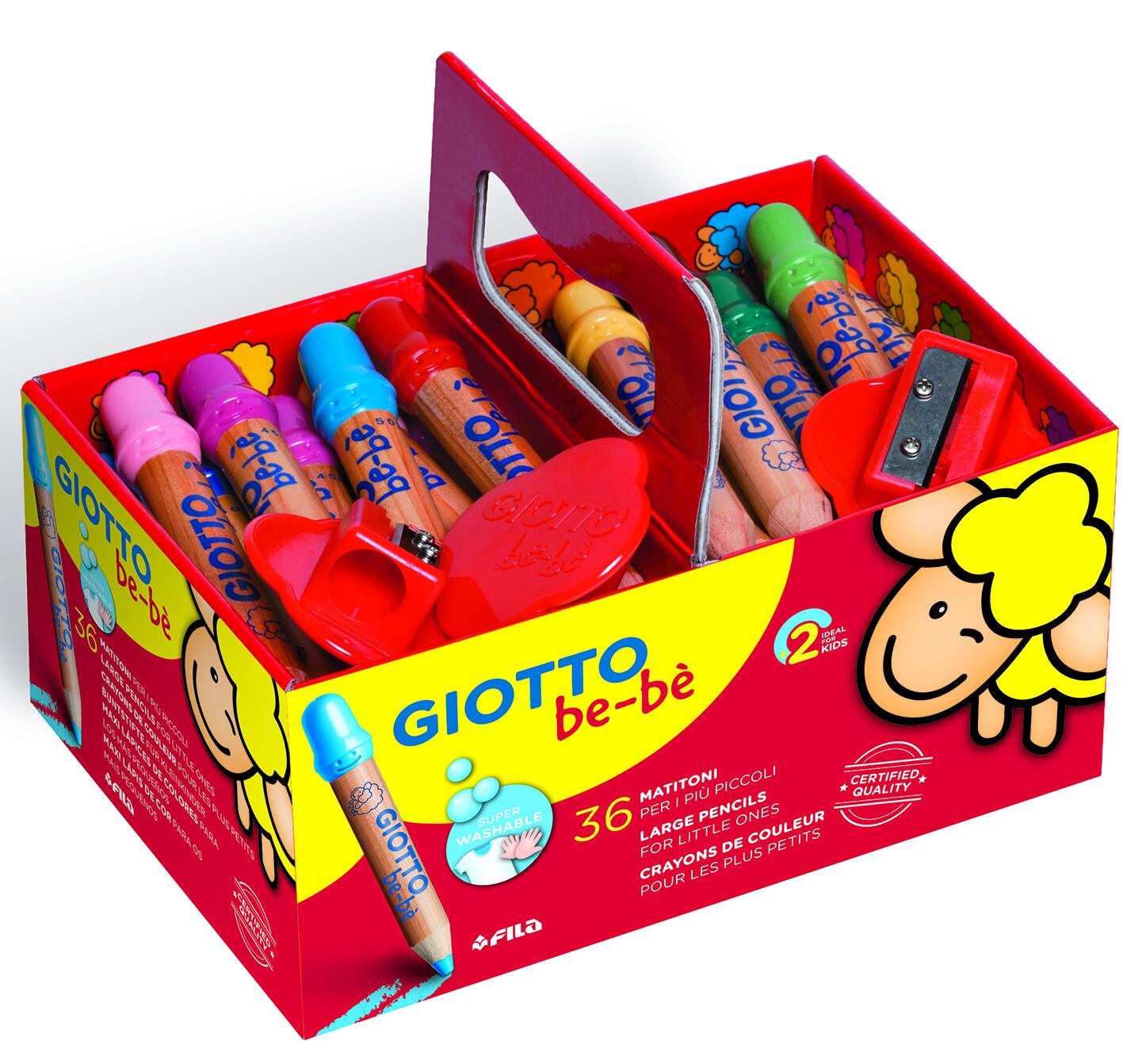 Schoolpack de 36 crayons de couleur - Giotto Be-bé