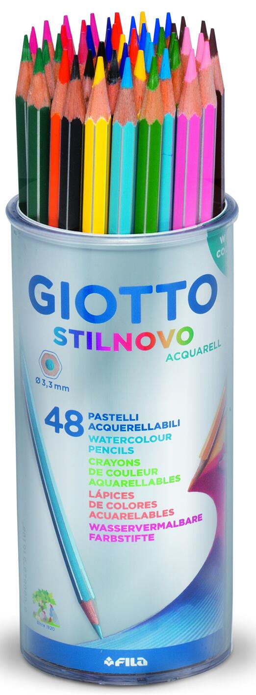 Pot de 48 crayons de couleur - Giotto Stilnovo Aquarelle