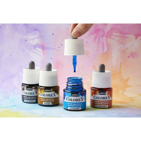 Coffret de 10 flacons de 45 ml Colorex Pebeo - Couleurs assorties