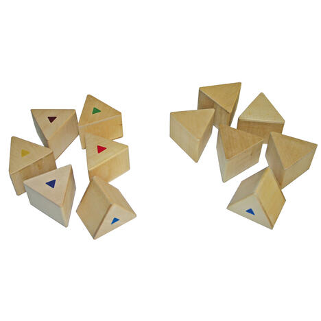 Lot de 12 pièces triangulaires - Les poids