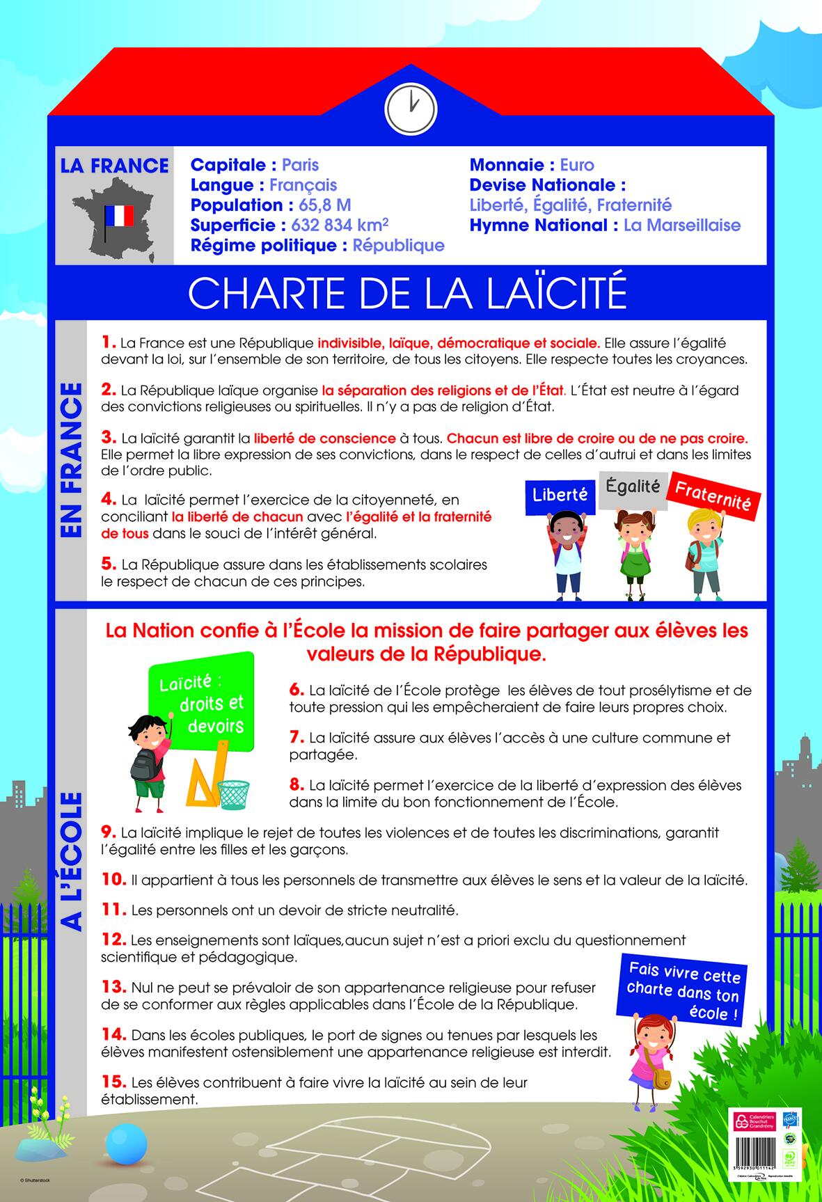 Poster Charte de la laïcité