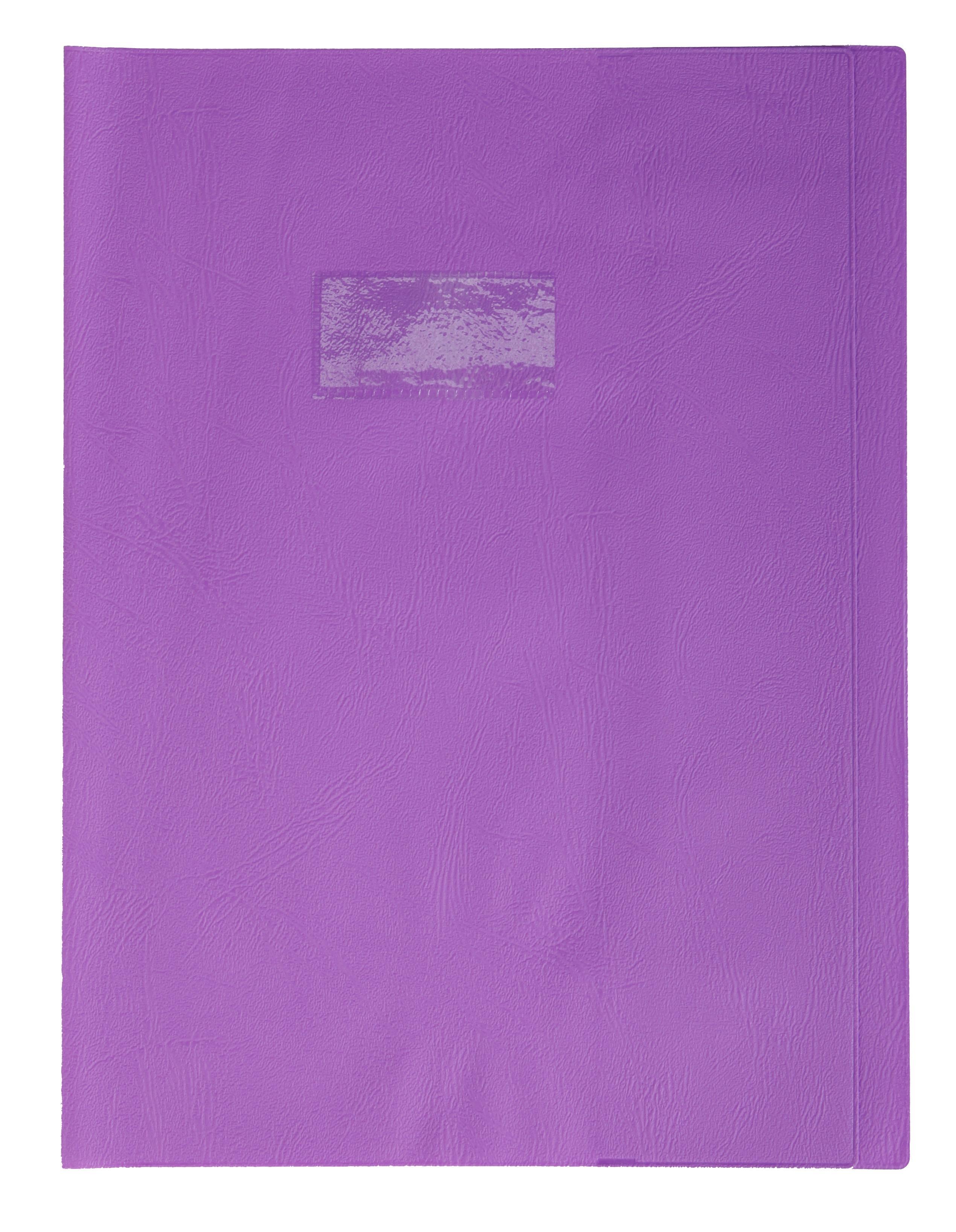 Protège-cahier nylon uni 20/100e - 17x22 - Violet
