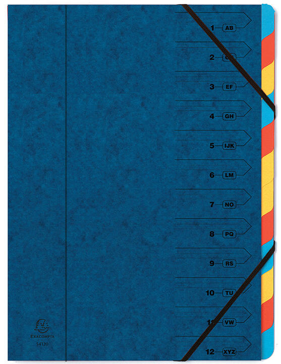 Trieur 12 positions carte lustrée 5/10e - 24.5 x 32 cm