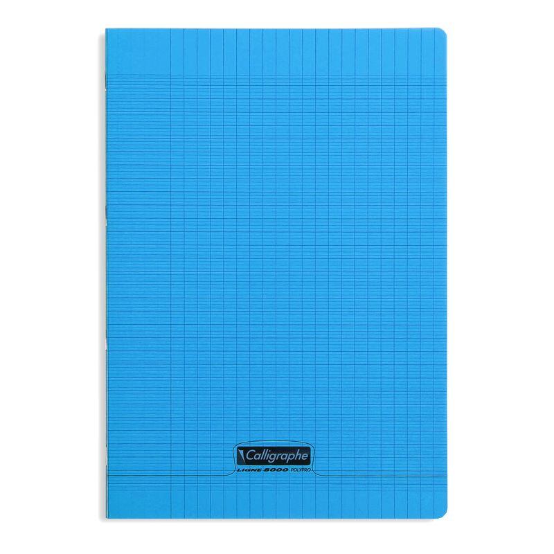 Cahier 21X29,7 - 90g - 96 p - Séyès - couverture polypro bleue