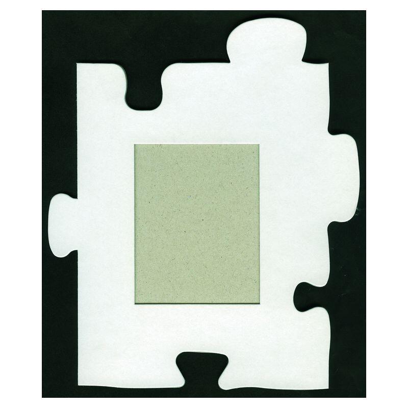 Lot de 15 cadres carton forme puzzle 208 x 170 mm