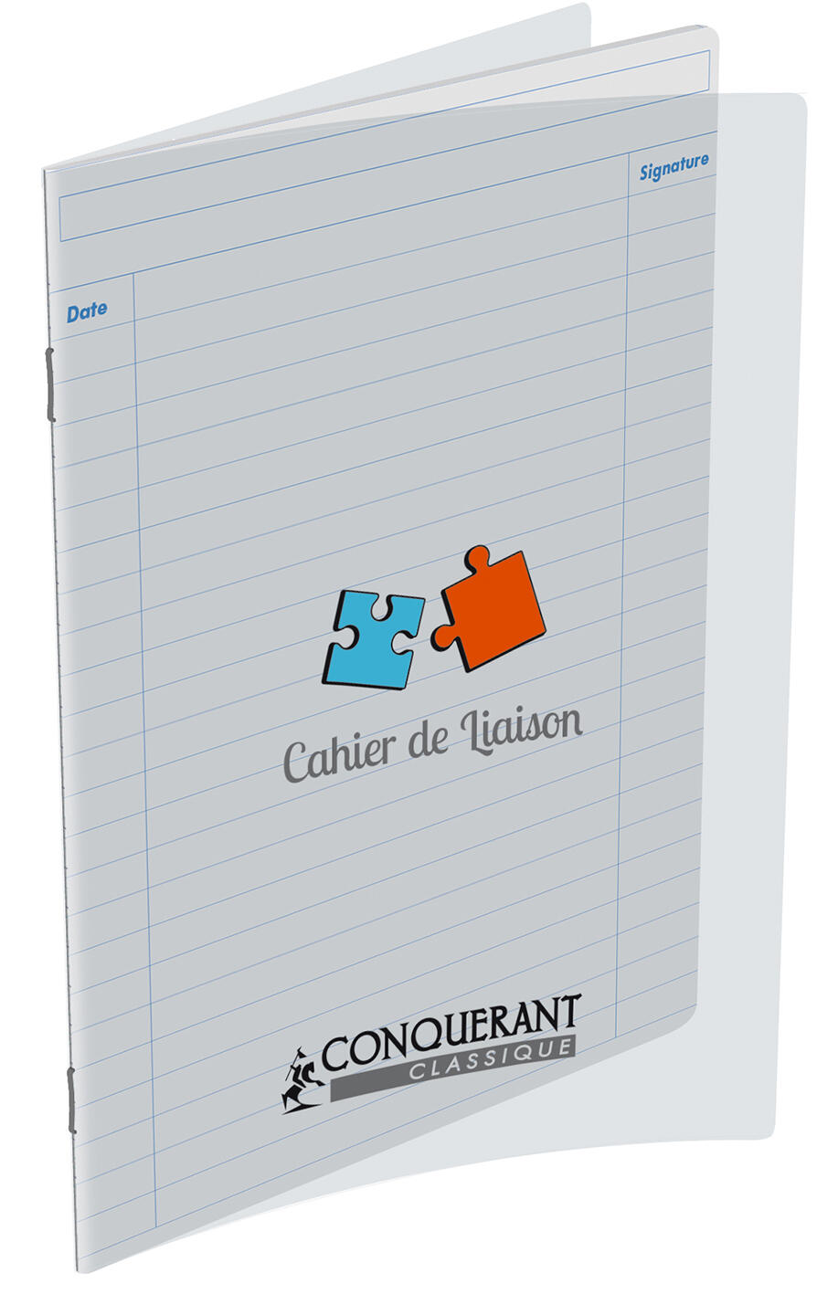 Cahier de liaison 48 p - Couverture polypropylène incolore