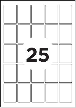 Format 26 x 38,5 - paquet de 512 étiquettes adhésives blanches