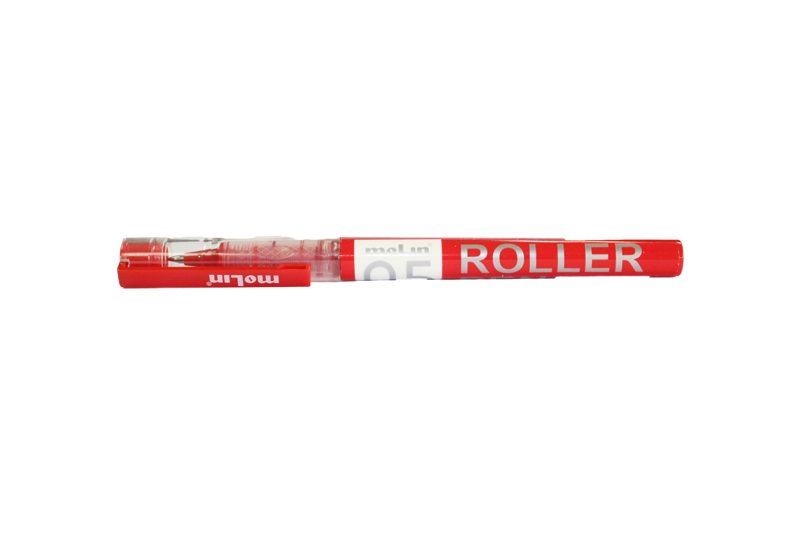 Roller encre liquide pointe métal 0,5 mm - Rouge