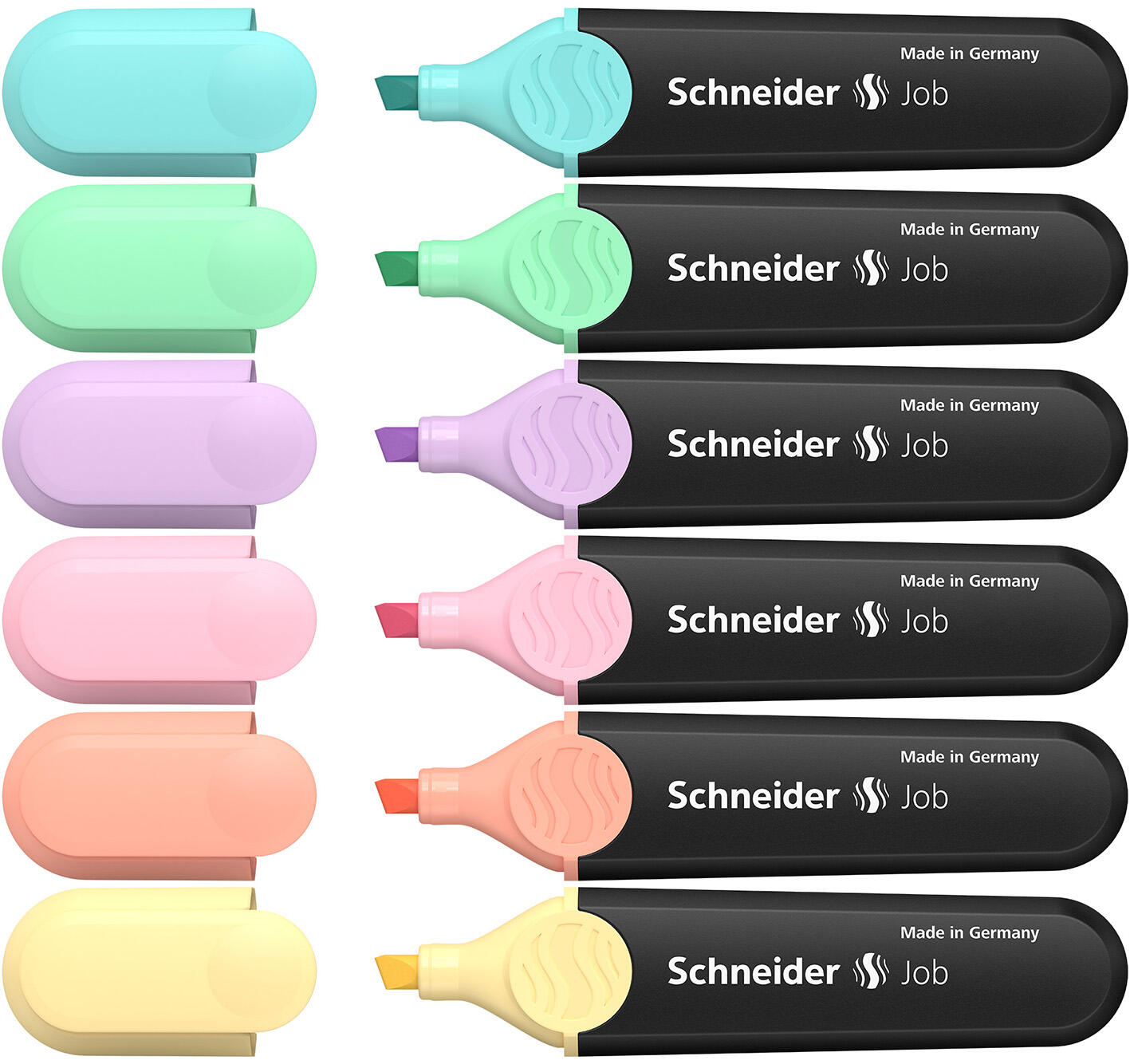 Pochette de 6 surligneurs couleurs assorties - Pastel