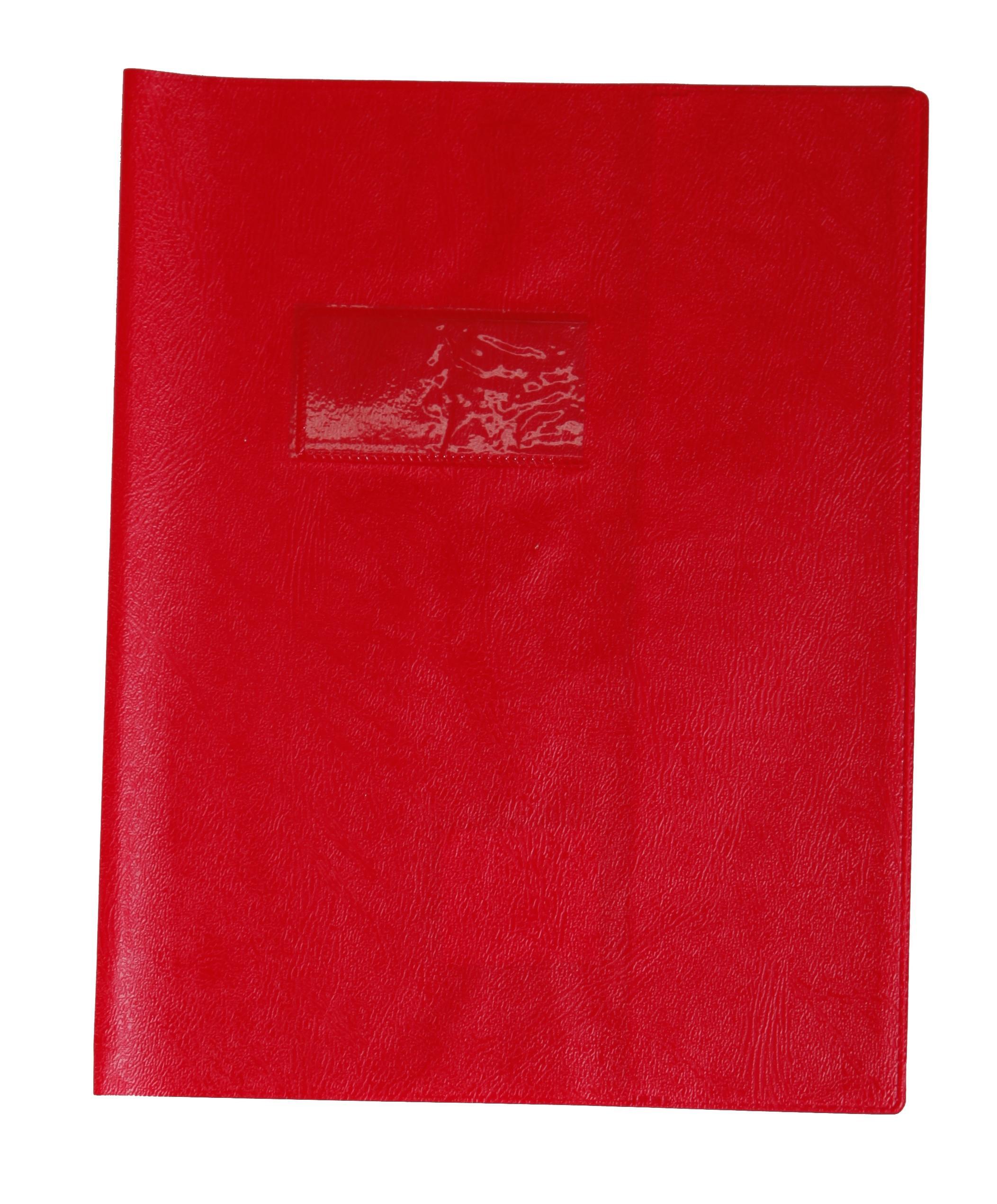 Protège-cahier nylon uni 20/100e - 17x22 - Rouge